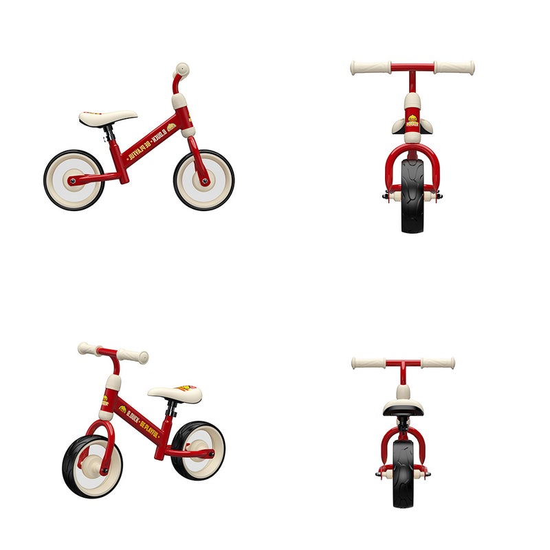 B.Duck - Kids Balance Bike,  height-adjustable saddle, Anti-slip Handle & Wheels, Indoor/Outdoor Ride, Dark Red, 2-5 Y - Image 5